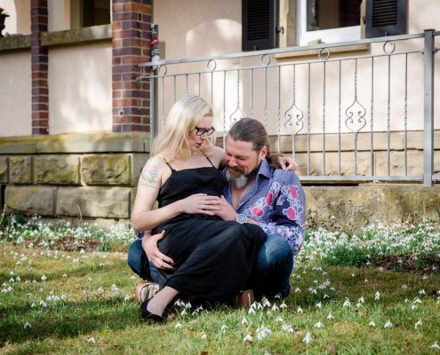 Babybauchshooting im Vintage Style, Schwangerschaftsshooting, Daggi Binder, maizucker
