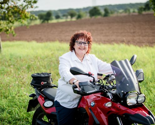 Motorradshooting, Bikershooting, Portrait mit Motorrad, Fotograf Schweinfurt