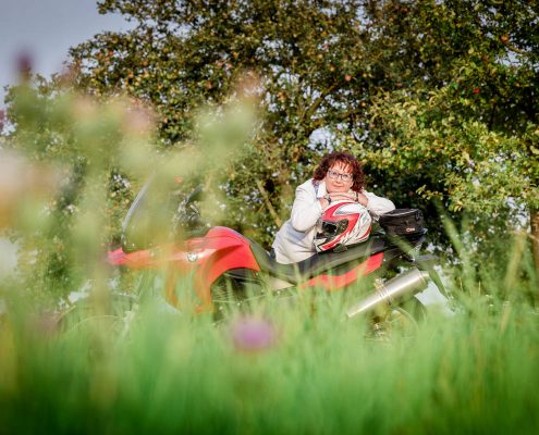 Motorradshooting, Bikershooting, Portrait mit Motorrad, Fotograf Schweinfurt